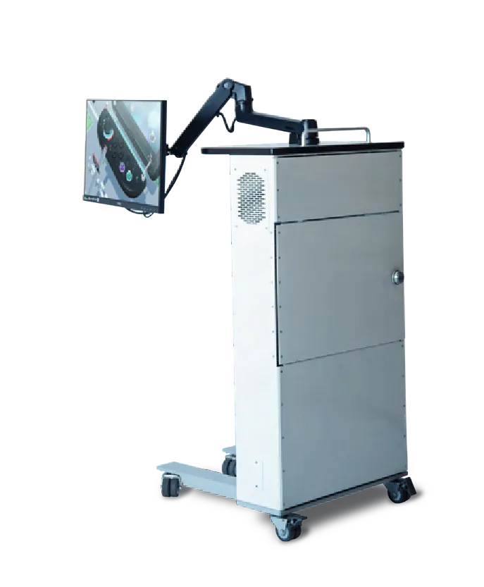 PlayHub Console with the cabinet door closed
