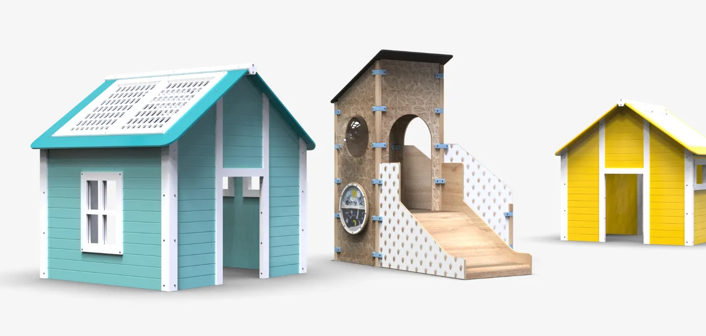 Three IKC playhouses